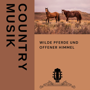 Wilde Pferde und offener Himmel