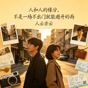 人和人的缘分，不是一场不出门就能避开的雨