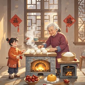 灶糖香里的时光