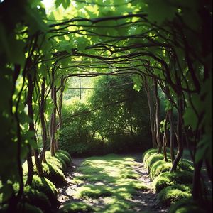 旧院子的葡萄架