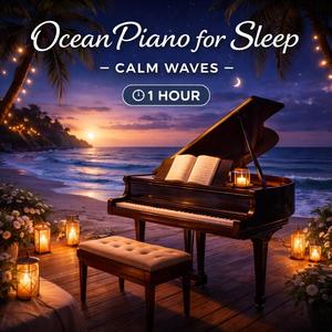 Ocean Piano for Sleep – Calm Waves (1 Hour)