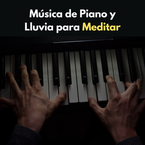 Las Gotas De Lluvia Y Música De Piano Mientras Se Hace La Meditación