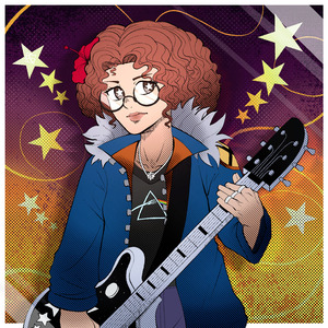 Ela Pinta o Cabelo e Usa um Guitarra