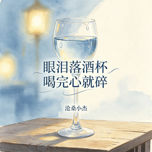 眼泪落酒杯 喝完心就碎