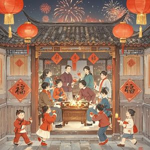 灯火里的新年