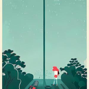 天在下雨我在想你