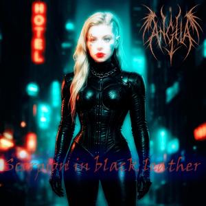 Scorpion in black leather