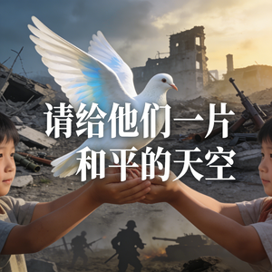 请给他们一片和平的天空
