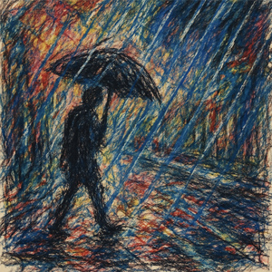 빗속에 잠긴 채