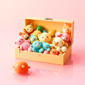 かわいいほのぼのうさぎのお散歩