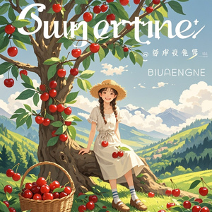 樱桃树下笑声甜