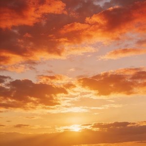 夕阳下落寞的脸