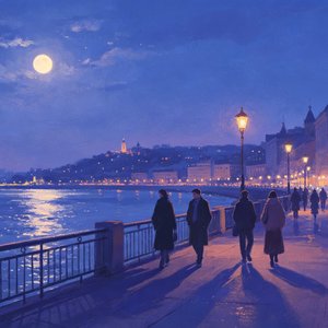 江城晚风的夜