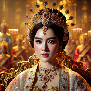 娘の国の女王 The Queen of the Women’s Kingdom 女儿国的女王 by @jingdu