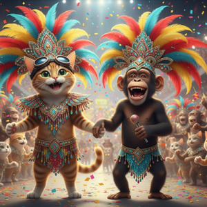 ニャン太郎&チンパン太郎 サンバダンス編