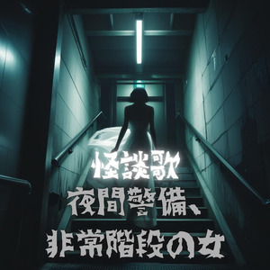 怪談歌:夜間警備、非常階段の女