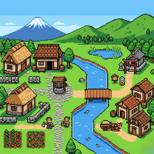 8ビット 平和な村