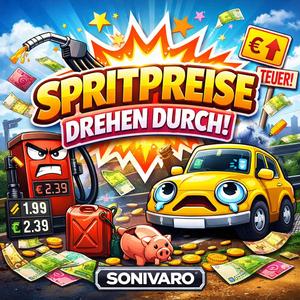 Spritpreise drehen durch (Eurodance Party Mix) – Lustiger Song über teures Tanken