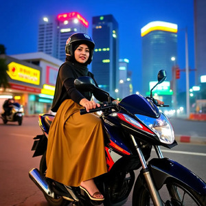 Naik motor Mio Bareng Kamu