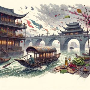 一剪梅·舟过吴江