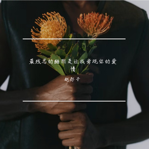 最残忍的酷刑是让我旁观你的爱情