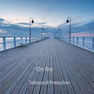 on fire