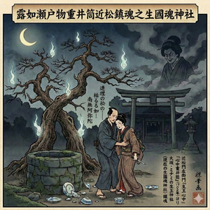 露如瀬戸物重井筒近松鎮魂之生國魂神社