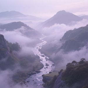 犬吠破溪烟