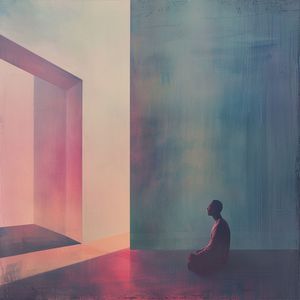 静寂の中の波音