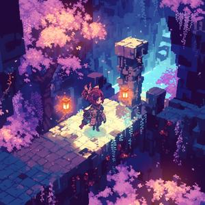 Sakura Pixel Pathway - 桜ピクセルの小道