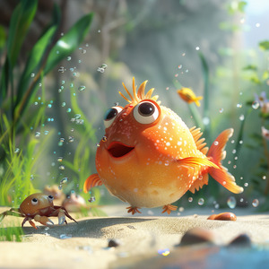 Kugelfisch & kleiner Krebs