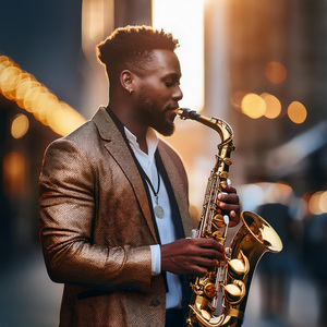 Silueta Urbana De Jazz