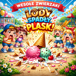 Lody spadły plask