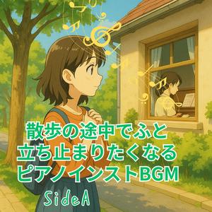 カフェの角の椅子にて