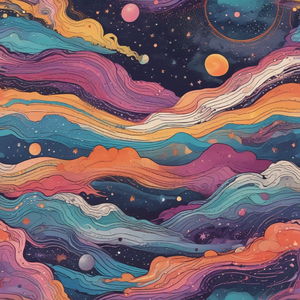 Canvas of cosmic mystery