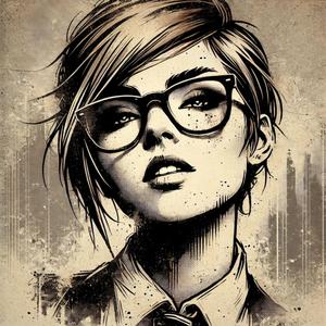 Ein schmutziges Mädchen mit einer schmutzigen Brille (feat. Vince Voltage)