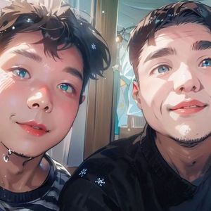 我就站在冷风中