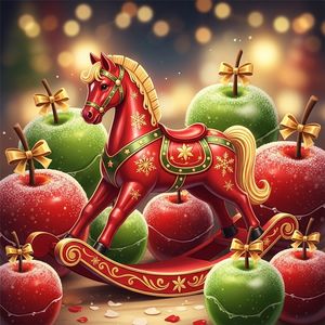 Красная лошадка