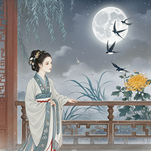 明月不懂离别苦