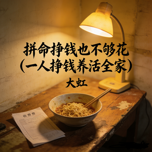 拼命挣钱也不够花(一人挣钱养活全家)