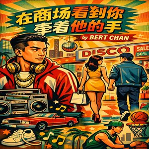 在商场看到你牵着他的手