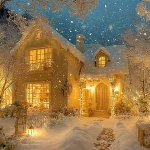 Snowflakes and Golden Glow