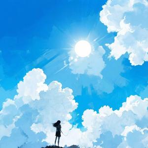 見ろよ。青い空白い雲