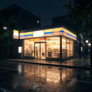 コンビニの灯り