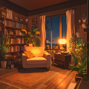 Moonlit Study Lounge