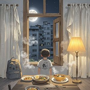 半开的窗