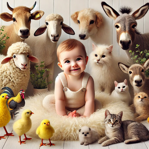 Animal Sounds 2 - Baa, Moo, Meow, woof, cock-a-doodle-doo!