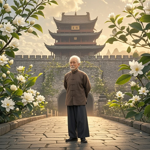 广济楼旁的茉莉花香