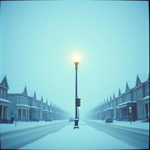 窓の外は雪が舞うロンド