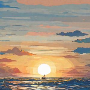 一直走到海水变蓝